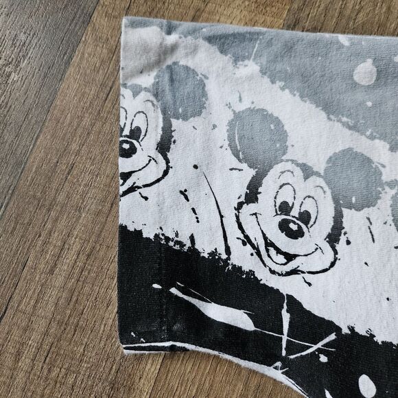 vtg 90s MICKEY MOUSE WALT DISNEY ALL OVER PRINT Single Stitch T-Shirt cartoon - Picture 9 of 9